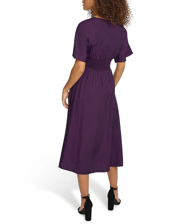 【送料&関税込】Kenzo Short-sleeved Flared Midi Dress Kenzo Short-sleeved Flared Midi Dress | italist