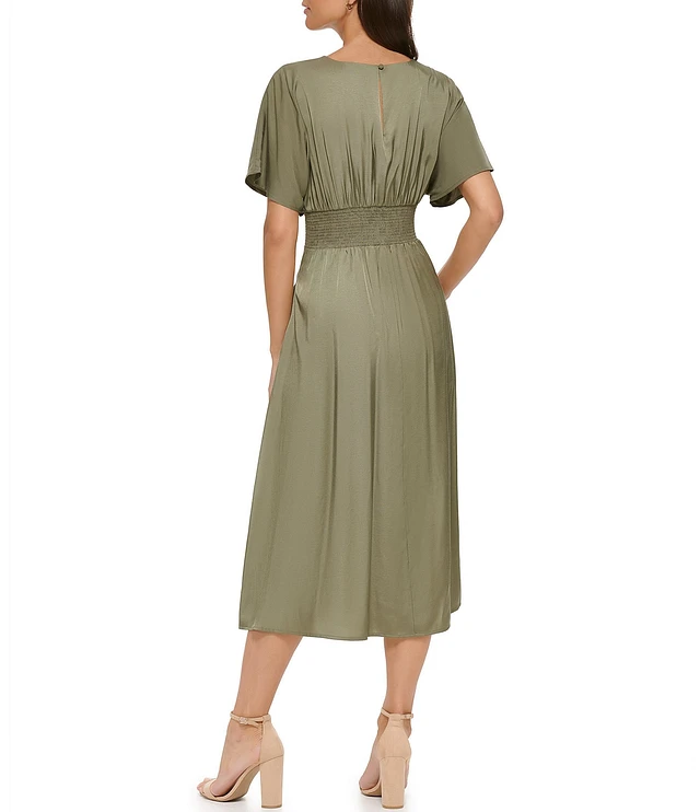 【送料&関税込】Kenzo Short-sleeved Flared Midi Dress Kenzo Short-sleeved Flared Midi Dress | italist