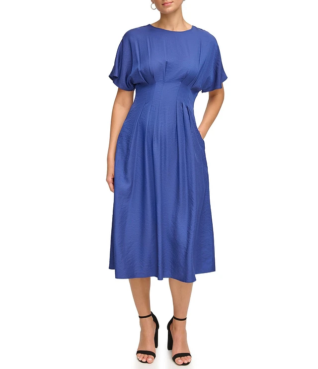 【送料&関税込】Kenzo Short-sleeved Flared Midi Dress Kenzo Short-sleeved Flared Midi Dress | italist