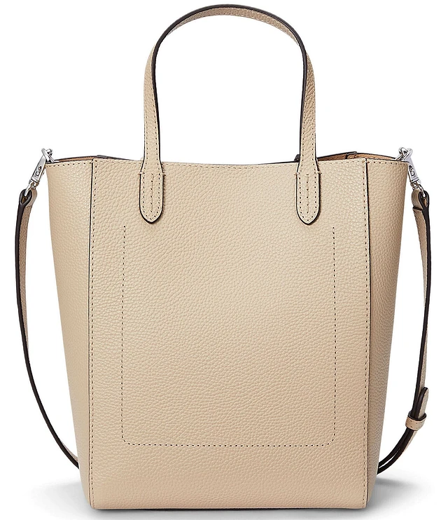 Lauren Ralph Lauren Cameryn Pebbled Leather Small Tote Bag