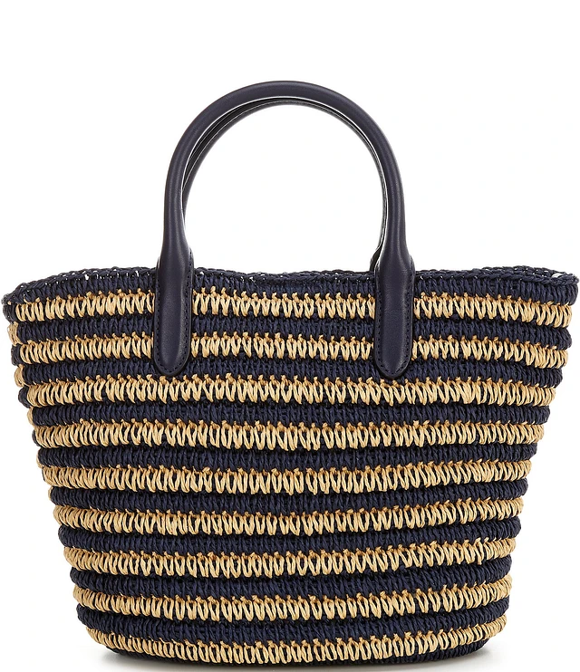 【Ralph Lauren】大容量♪ Straw Medium Whitney Tote Straw Medium Whitney Tote | Ralph Lauren