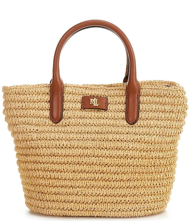 Lauren Ralph Lauren Brie Medium Straw Tote Bag | The Shops