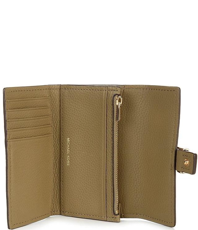 ♪MK♪Jet Set Charm Medium Leather Envelope Trifold Wallet Amazon.com: Michael Kors Women's Jet Set Charm Medium