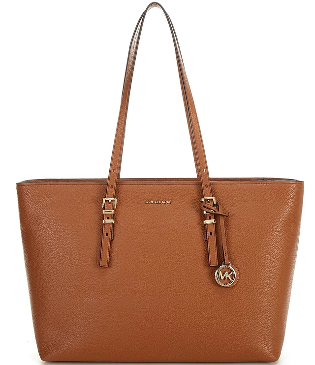 Michael Kors Signature Logo Silver Hardware Jet Set Large