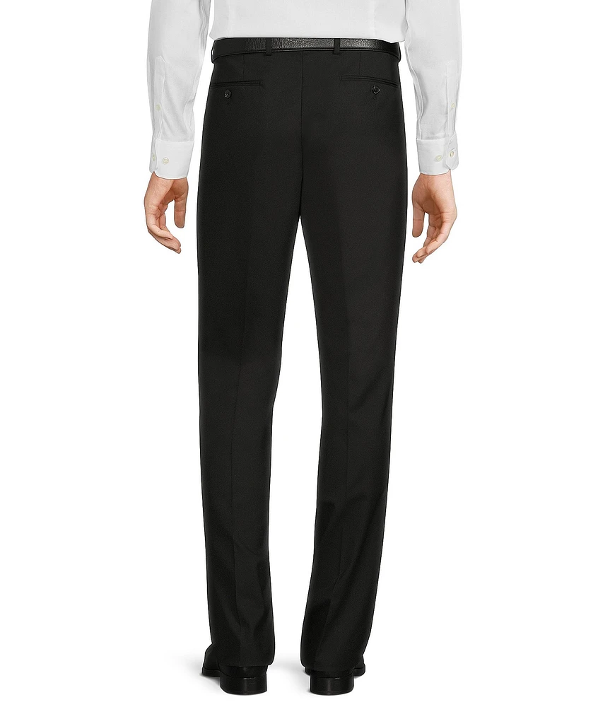 ☆L'Appartement☆ GENTLEMAN PANTS 38 Neil Allyn Men's Flat Front Comfort Waist Satin Stripe