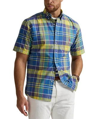 Polo Ralph Lauren Big & Tall Multi-Color Plaid Oxford Short