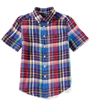 Tシャツ・カットソー Ralph Lauren Short Shirt in Plaid Cotton (211959816 001) Cotton Shirt With Check Pattern Polo Ralph Lauren | italist
