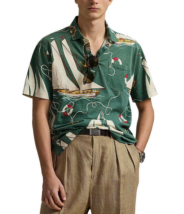 ラルフローレン Polo Ralph Lauren Classic Fit Sailboat Jersey Short Sleeve Polo