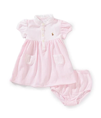 Ralph Lauren Baby Girls 3-24 Months Short Sleeve Striped Fun