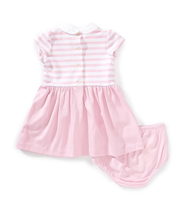 Ralph Lauren Baby Girls 3-24 Months Short Sleeve Striped Fun