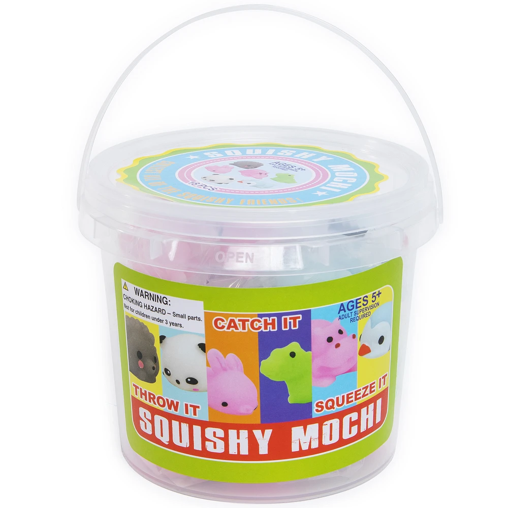 Five Below Squishy mochi 16-piece bucket at Hamilton Place