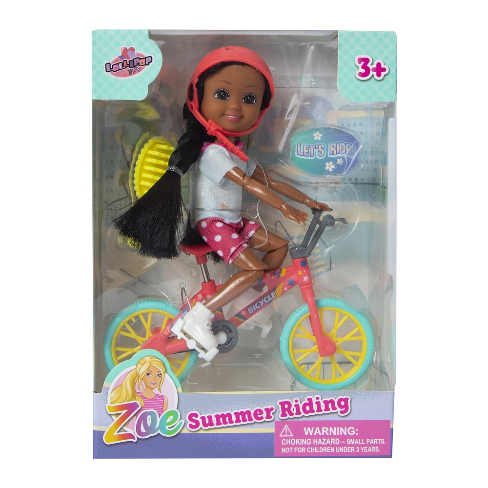 Five Below Zoe summer riding doll & skateboard at Hamilton