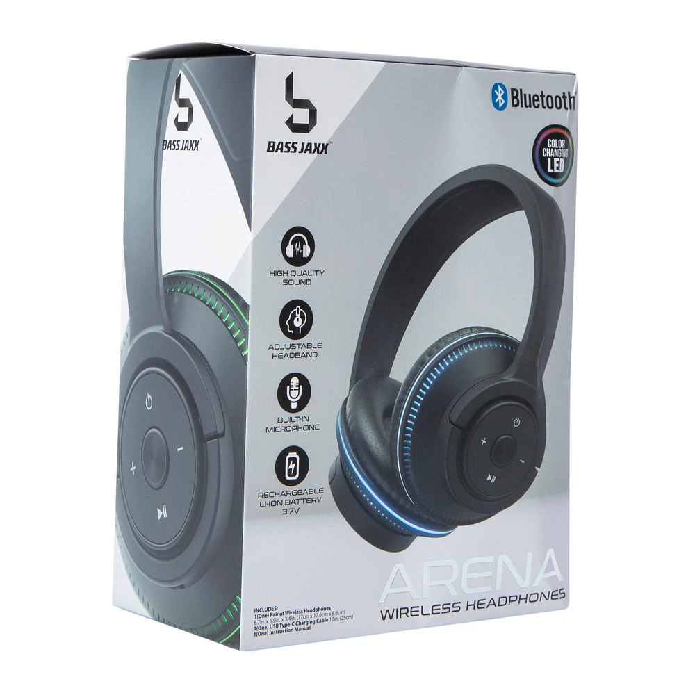 Five Below Arena Wireless Headphones with Color-Changing LED