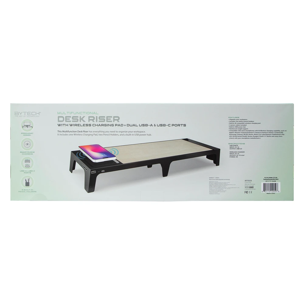 Five Below Desk Riser With Dual Port Charging at Hamilton Place in ...