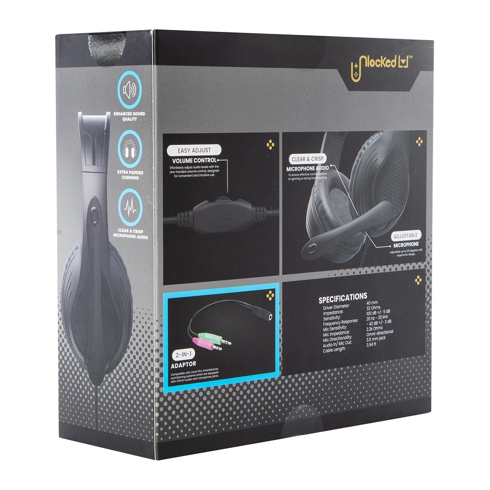 Five Below Unlocked Lvl™ Wired Gaming Headset With Mic at