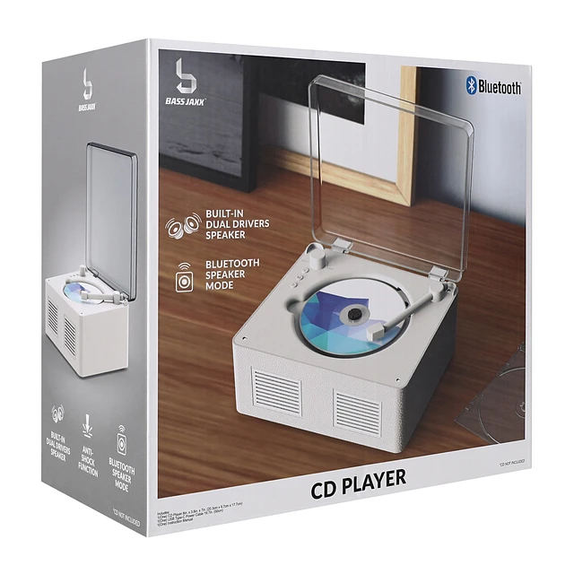Five Below Bass Jaxx™ CD Player With Bluetooth