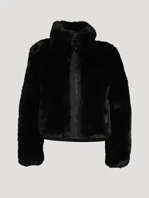 【ZARA】FAUX FUR HOODED JACKET ファー パーカー 黒 ZARA】FAUX FUR HOODED JACKET ファー パーカー 黒 HOODED PARKA