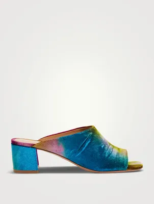 ★ZARA★ VELVET-EFFECT HEELED MULES VELVET-EFFECT HEELED MULES - Mustard | ZARA Georgia