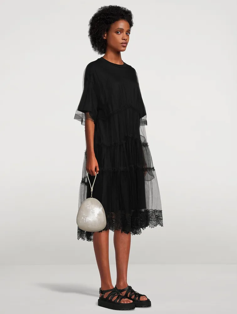 SIMONE ROCHA XL XL Egg Bag With Pearl Crossbody Strap
