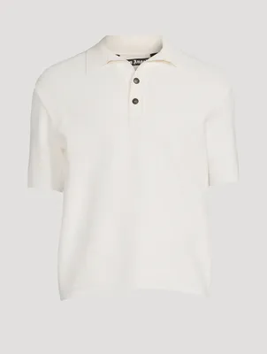 Zara Cotton blend knit polo shirt | Yorkdale Mall