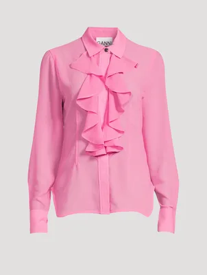 Zara RUFFLED SHIRT WITH TIES | Square One
