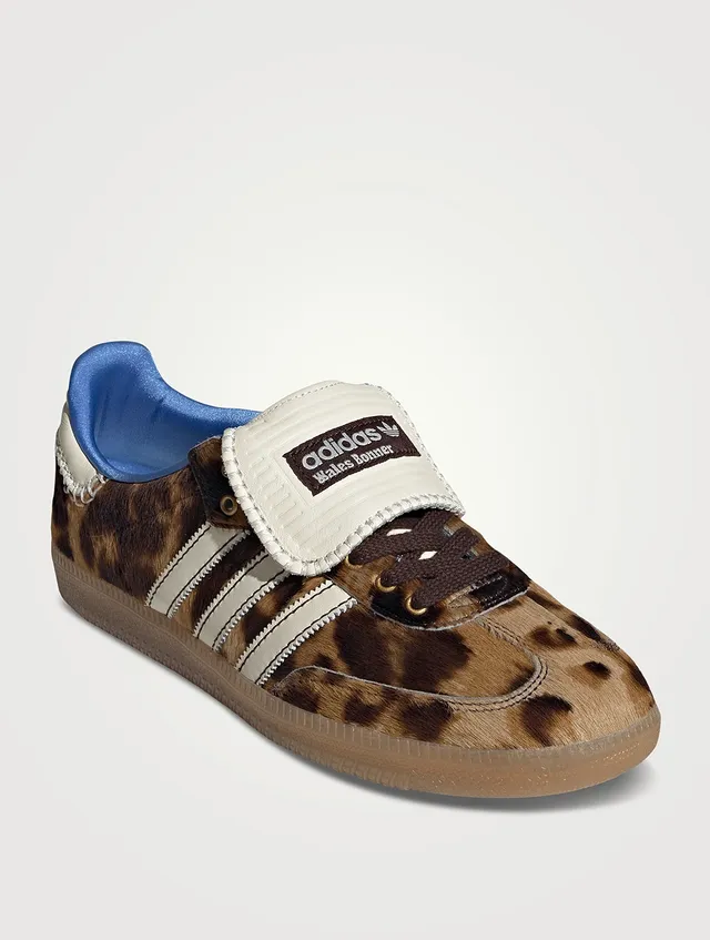 adidasのWales Bonner Adidas x Wales Bonner Samba Pony Hair Sneakers Leopard Print
