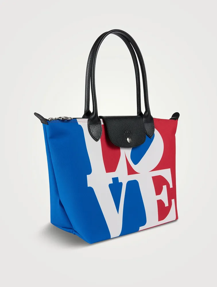 Longchamp x Robert Indiana Medium Le Pliage Shoulder Bag