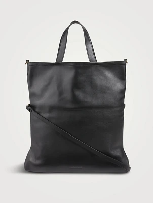 Zara DOUBLE STRAP LEATHER TOTE BAG | Yorkdale Mall