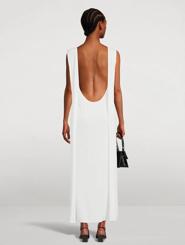 JACQUEMUS La Robe Capa Backless Maxi Dress | Yorkdale Mall