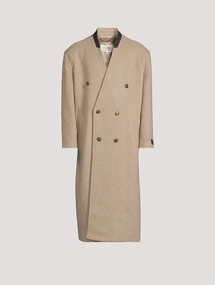 Zara DOUBLE BREASTED MANTECO WOOL BLEND COAT | Yorkdale Mall