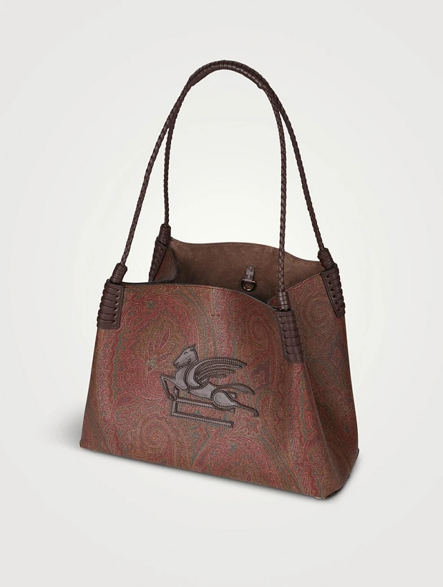 トートバッグ Etro Shopping Bag Libra Paisley Medium Etro Shopping Bag 