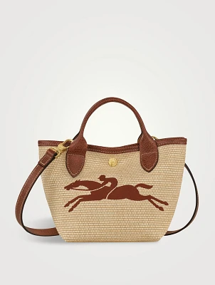トートバッグ Longchamp Le Pliage Collection Xs Basket Bag Le Pliage Collection XS Basket bag Brown - Canvas | Longchamp US