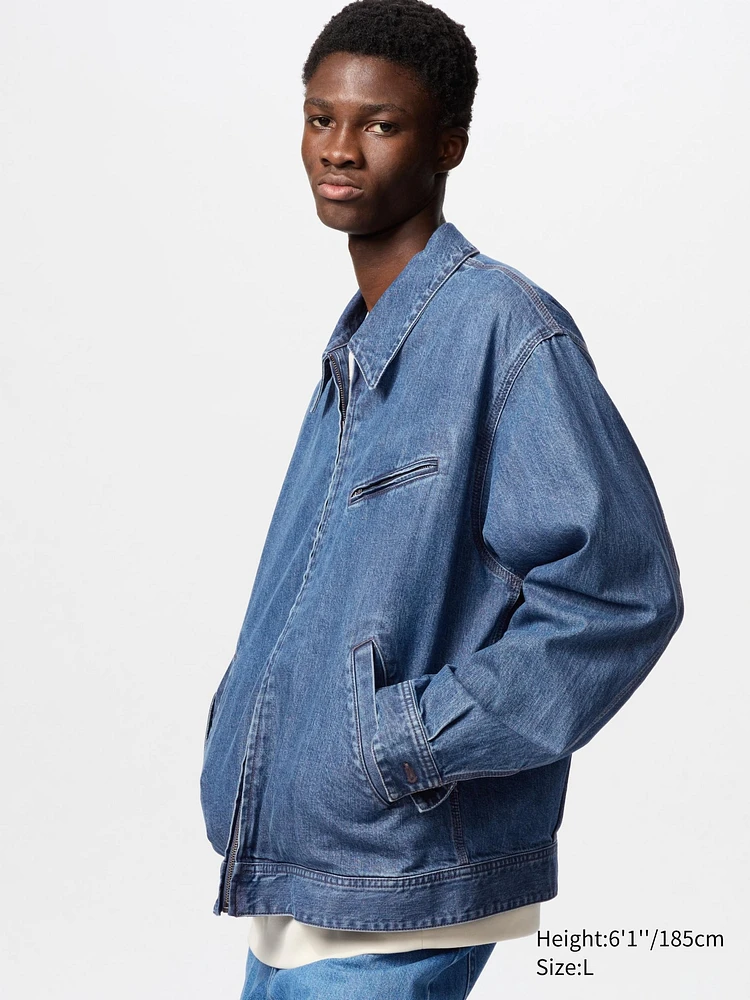 トップス 00s check shirt zip blouson UNIQLO Zip-Up Blouson (Denim) | King's Cross