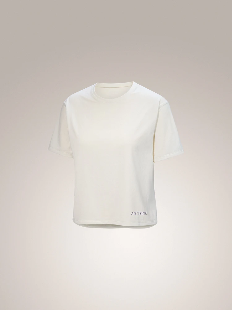 未使用 As, OTONA CROPPED TEE Cropped t-shirt with college print | Alcott | Women's T-Shirt