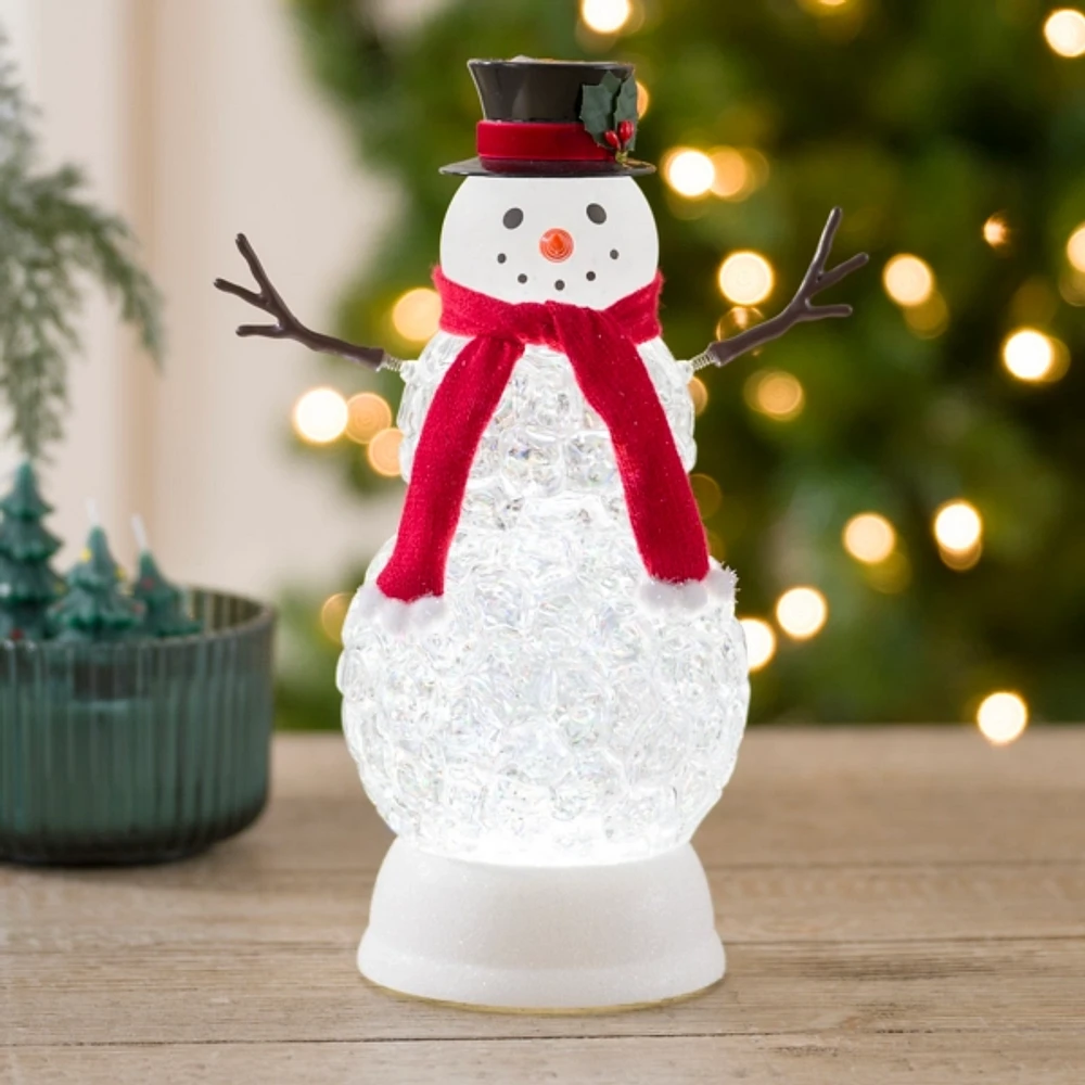 小物 Snowman Snowglobe Amazon.com: Snowman with Cardinal Friends 6 Inch Resin