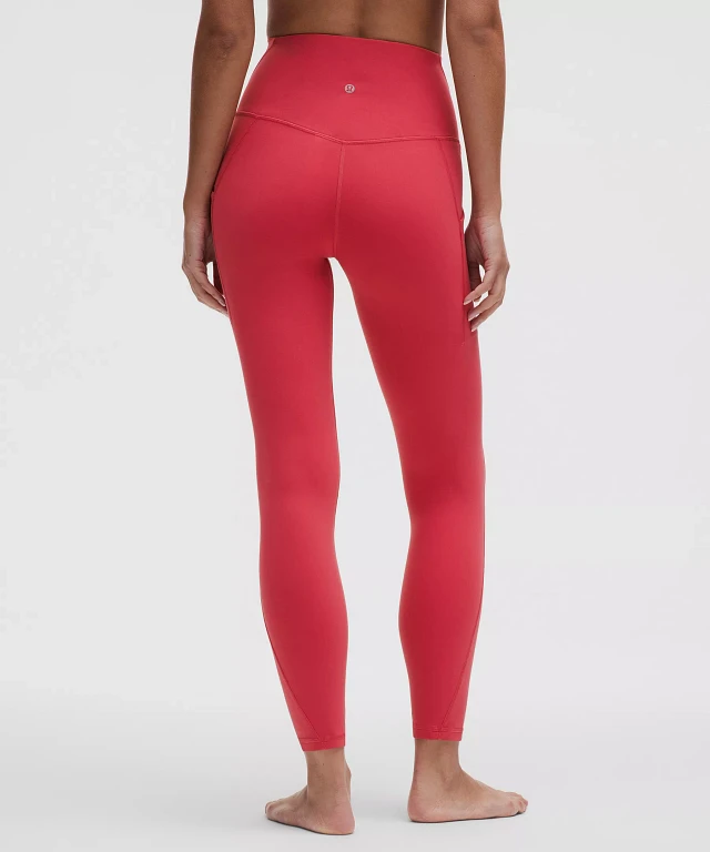 lululemon athletica 赤 ヨガパンツ ハイウエスト Amazon.com: lululemon Wunder Under HR Crop 23