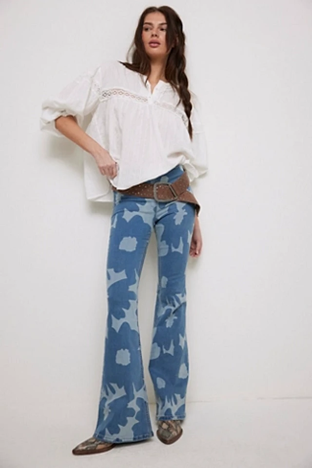 Free People ★ We The Free Mirage Printed Pull-On Jeans We The Free Mirage Printed Pull-On Jeans | Pacific City