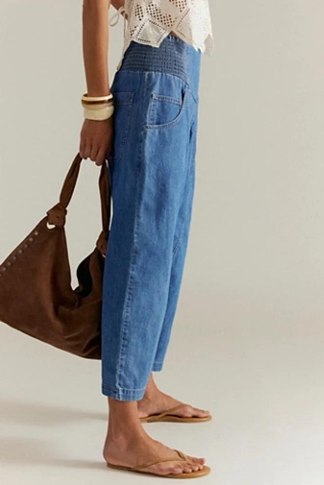 We The Free Lunan Crop Harem Jeans | Pacific City
