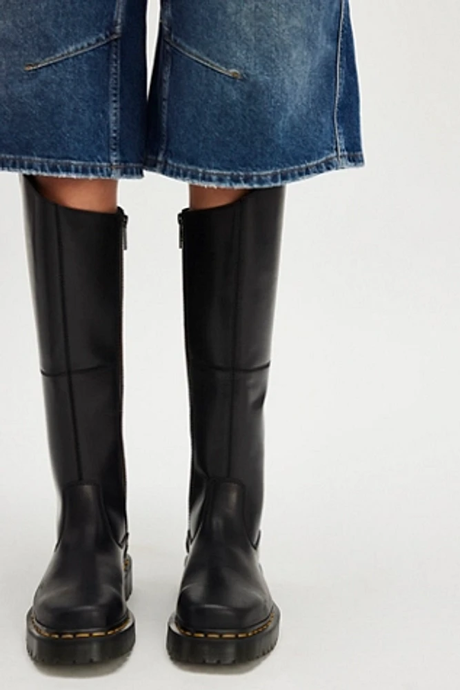 Dr Martens★AMAAYAH KNEE HIGH BOOTS★ニーハイブーツ★BLACK Amaayah Knee High Leather Boots in Black | Dr. Martens