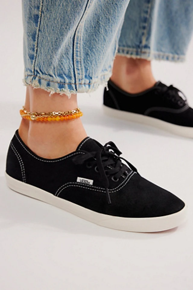 ☆VANS☆ Authentic Lowpro Suede Black White VN000D04BA21 Vans Authentic Low Pro Suede Black White VN000D04BA2 Men's