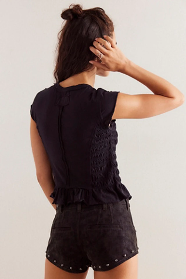 フリーピープル Free People Sylvie Tee レディース シャツ トップス Soothing Petal Free People Women's Sylvie Tee, Soothing Petal at Amazon