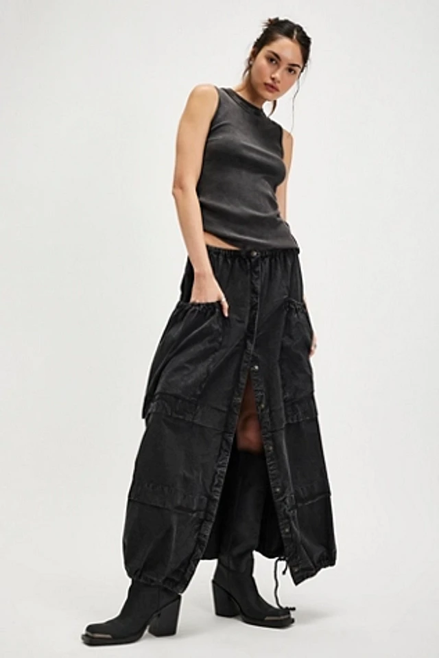 Free People ★ Eloise Maxi Skirt Free People Women's Eloise Maxi Skirt, Clean Ivory at Amazon