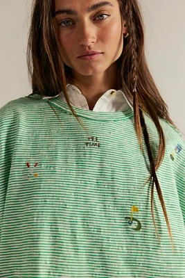 We The Free Embroidered Sashiko Shirt | Pacific City