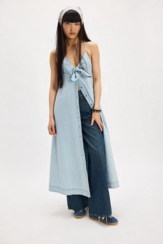 Free People Dex Denim Midi Dress at MarketFair Shoppes in