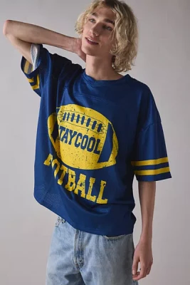 ★Urbandtype.★ Football Jersey T-Shirt Yellow UBEUTS002YL Urban Outfitters UO Mesh Football Jersey Tee | Pacific City