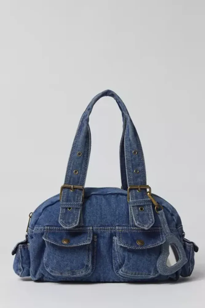 ◆AMES-WORLDWIDE◆ DENIM DUFFLE BAG DEEP BLUE AM2FSUAB42ADB Denim Duffle Bag – Shop with a Mission