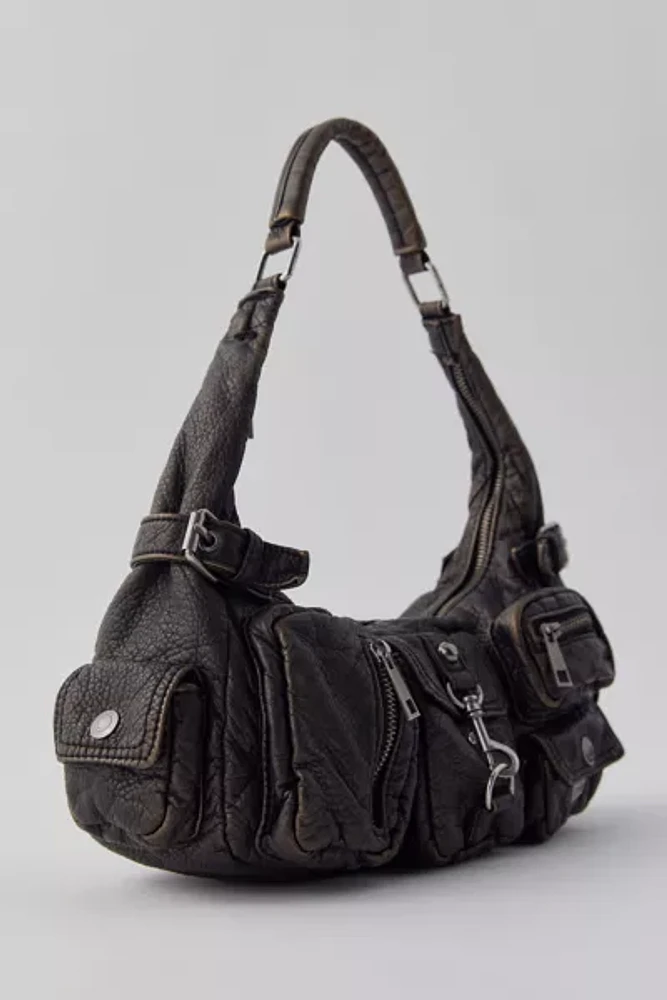 Silence + Noise Emily Washed Faux Leather Shoulder Bag | The
