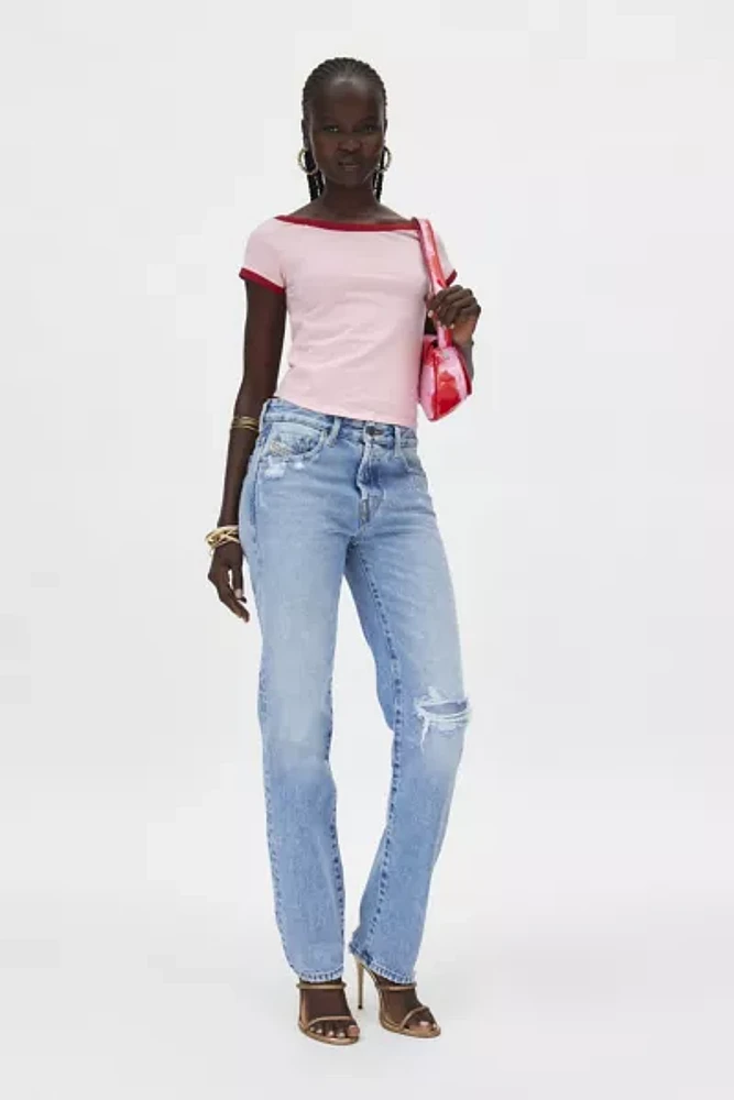 Diesel 1989 D-Mine Mid Rise Slim Straight Jean | Pacific City