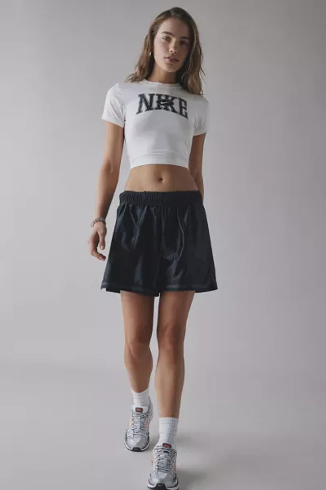 ★NIKE★ W STREET SATIN SHORT Nike Street satin shorts in cream | ASOS