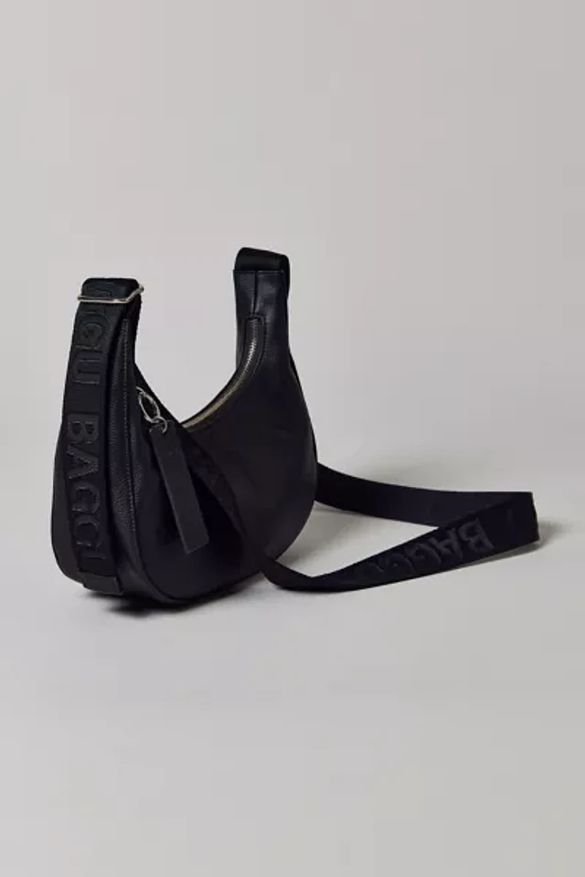 BAGGU ショルダーバッグ Leather Crescent Bag ブラック BAGGU Large Crescent Purse in Black | Lyst